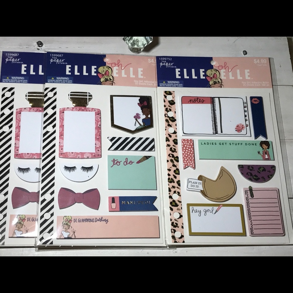 SOLD Elle Oh Elle sticky notes planner dashboards